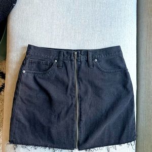 Madewell Rigid A-Line Zip denim